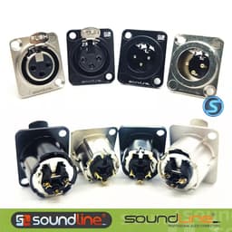 Ổ jack Canon XLR , Ổ âm Canon chân đồng SOUNDLINE( Giá 1chiếc ) 1