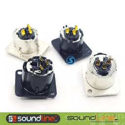 Ổ jack Canon XLR , Ổ âm Canon chân đồng SOUNDLINE( Giá 1chiếc ) 2
