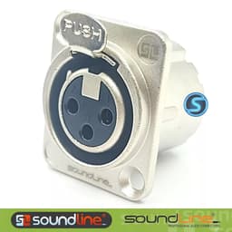 Ổ jack Canon XLR , Ổ âm Canon chân đồng SOUNDLINE( Giá 1chiếc ) 5