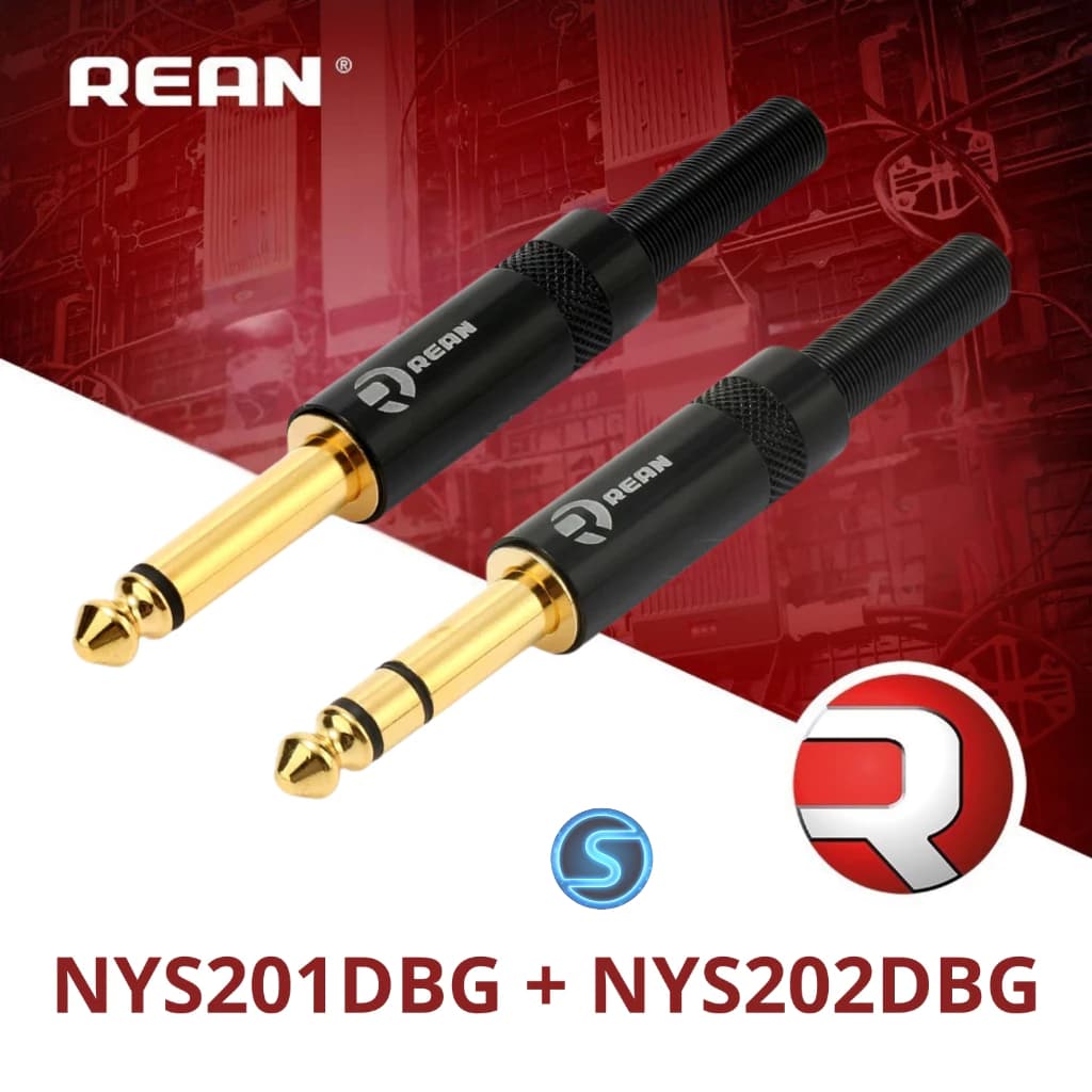 Jack rắc 6ly , 6.35 chính hãng REAN NYS201DBG + NYS202DBG ( Giá 1c )