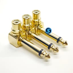 Jack nối, đầu nối 6ly sang AV , RCA Cong , Hoa sen Cong Vuông Góc ( Giá 1c ) 1