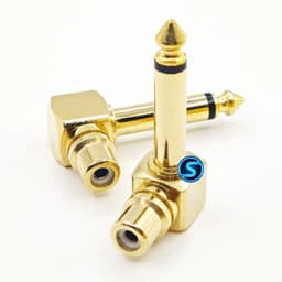 Jack nối, đầu nối 6ly sang AV , RCA Cong , Hoa sen Cong Vuông Góc ( Giá 1c ) 3