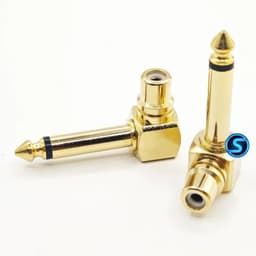 Jack nối, đầu nối 6ly sang AV , RCA Cong , Hoa sen Cong Vuông Góc ( Giá 1c ) 4
