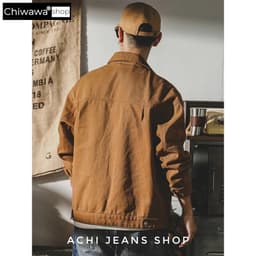 Áo khoác kaki xám trơn TP26 form rộng unisex 6 túi dễ phối đồ | Chiwawa Shop 3