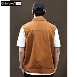 Áo khoác kaki xám trơn TP26 form rộng unisex 6 túi dễ phối đồ | Chiwawa Shop 7