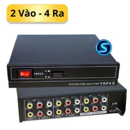 Bộ chia tín hiệu AV Audio 2 vào 4 ra, chuyển lệnh AV. ( Giá 1 Bộ ) 1