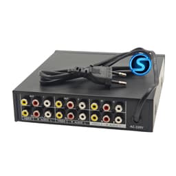 Bộ chia tín hiệu AV Audio 2 vào 4 ra, chuyển lệnh AV. ( Giá 1 Bộ ) 4