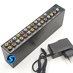 Bộ chia tín hiệu AV 8 cổng, âm thanh, video 1 vào 8 ra. 2