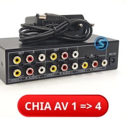 Bộ chia tín hiệu AV, âm thanh, video 1 vào 4 ra. 1
