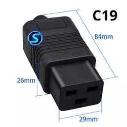 Jack rắc phích cắm C19-C20, nguồn C19-C20 hãng JH ( giá 1 cái ) 2