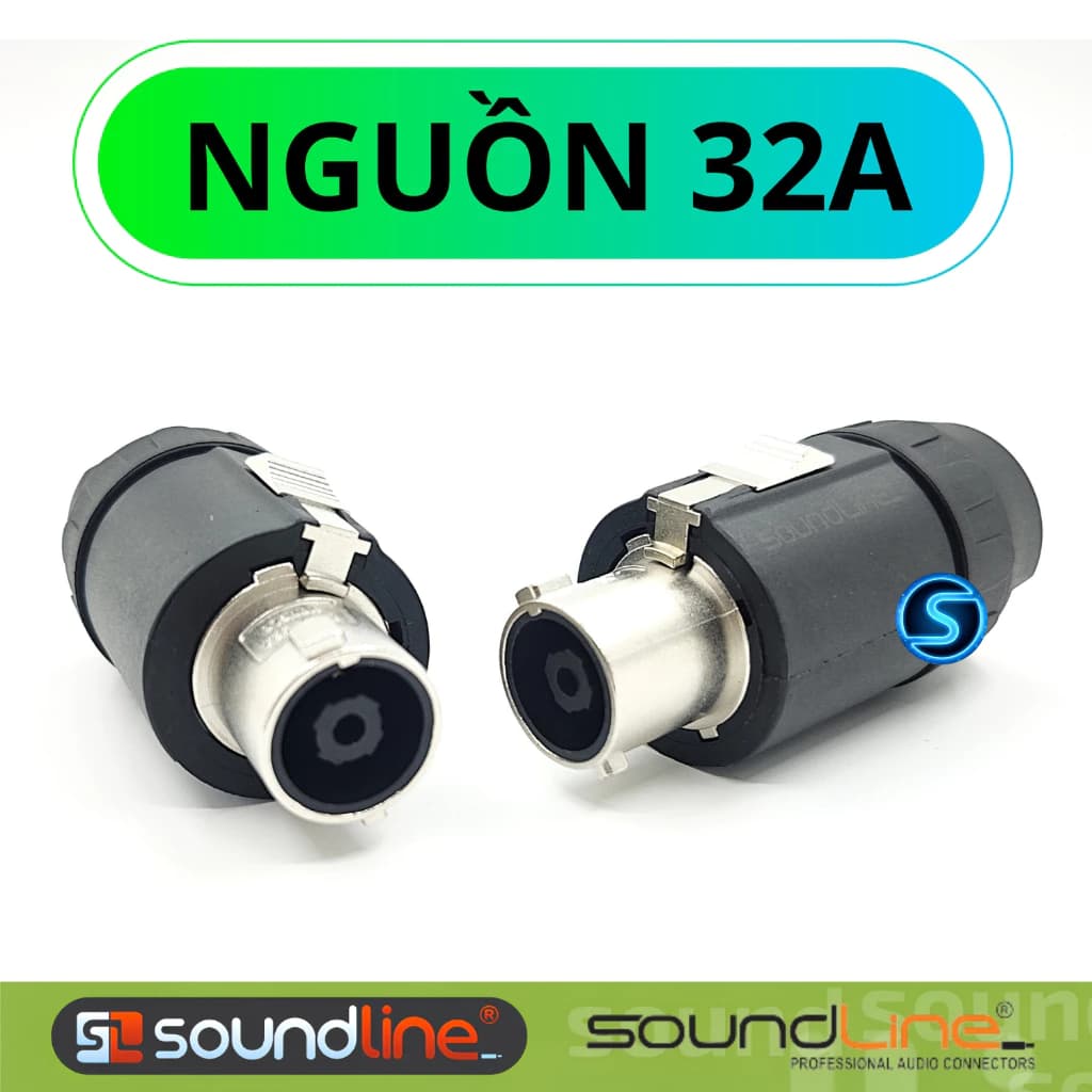 Jack Giắc nguồn âm thanh 32A, nguồn audio hàng chất lượng, Soundline