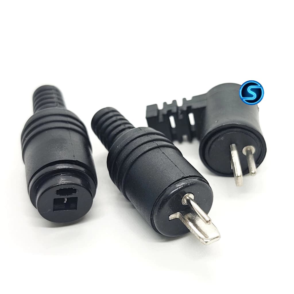 Jack Loa Din , 2 Pin Tròn Dẹt, Cong ,Thẳng,Âm Châu Âu ( Giá 1c )