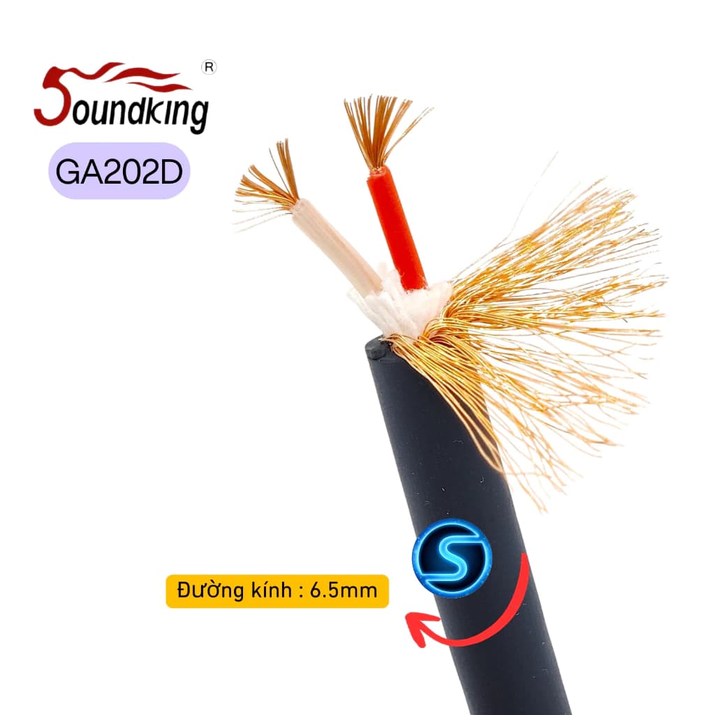 Dây tín hiệu Âm Thanh Audio, Micro SOUNDKING GA202D