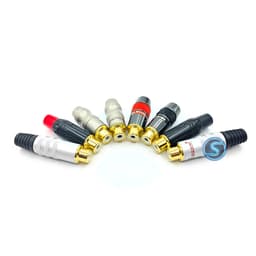 ( 1 cặp ) Jack rắc AV, Hoa sen, RCA âm cái, chân đồng đẹp tổng 1
