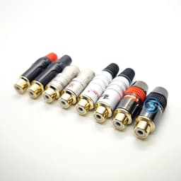 ( 1 cặp ) Jack rắc AV, Hoa sen, RCA âm cái, chân đồng đẹp tổng 2