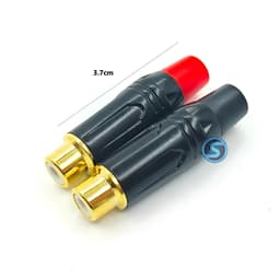 ( 1 cặp ) Jack rắc AV, Hoa sen, RCA âm cái, chân đồng đẹp. 4