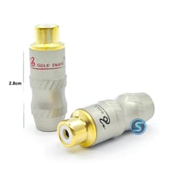 ( 1 Cặp ) Jack AV âm - Hoa Sen âm - RCA âm hàn dây Gold Snake 4