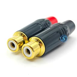 ( 1 cặp ) Jack rắc AV, Hoa sen, RCA âm cái, chân đồng đẹp. 1