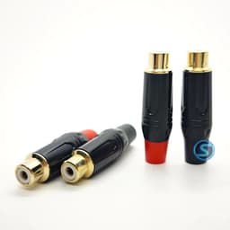 ( 1 cặp ) Jack rắc AV, Hoa sen, RCA âm cái, chân đồng đẹp. 2