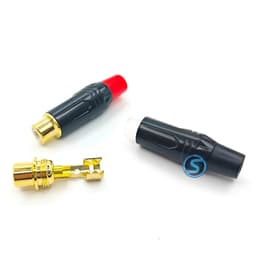 ( 1 cặp ) Jack rắc AV, Hoa sen, RCA âm cái, chân đồng đẹp. 3