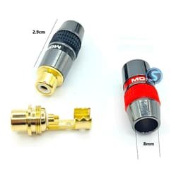 ( 1 Cặp ) Jack ( rắc ) AV - Hoa Sen - RCA  Âm Monster hàn dây 2