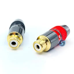 ( 1 Cặp ) Jack ( rắc ) AV - Hoa Sen - RCA  Âm Monster hàn dây 3
