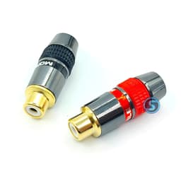 ( 1 Cặp ) Jack ( rắc ) AV - Hoa Sen - RCA  Âm Monster hàn dây 4