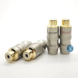 ( 1 Cặp ) Jack AV âm - Hoa Sen âm - RCA âm hàn dây Gold Snake 1
