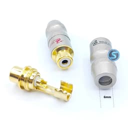 ( 1 Cặp ) Jack AV âm - Hoa Sen âm - RCA âm hàn dây Gold Snake 2