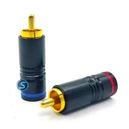 ( 1 Cặp ) Jack rắc AV, Hoa sen, RCA xám, đen 2