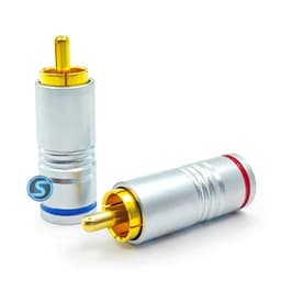 ( 1 Cặp ) Jack rắc AV, Hoa sen, RCA xám, đen 5