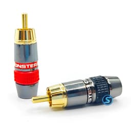 ( 1 Cặp ) Jack rắc AV, Hoa Sen, RCA hãng Gold Snake dùng dây 8mm, hàng đẹp. 3