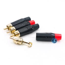 ( 1 cặp ) Jack rắc AV, Hoa sen, RCA Đỏ Đen, Xám Nhũ đẹp 2