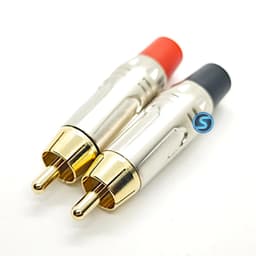 ( 1 cặp ) Jack rắc AV, Hoa sen, RCA Đỏ Đen, Xám Nhũ đẹp 4