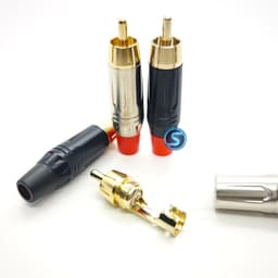 ( 1 cặp ) Jack rắc AV, Hoa sen, RCA Đỏ Đen, Xám Nhũ đẹp 5