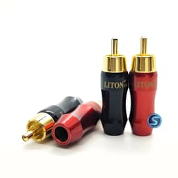 ( 1 Cặp ) Jack rắc AV, Hoa Sen, RCA hãng Liton, chân đồng, hàng đẹp 1