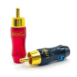 ( 1 Cặp ) Jack rắc AV, Hoa Sen, RCA hãng Liton, chân đồng, hàng đẹp 2