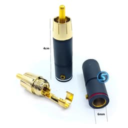 (1 Cặp) Jack ( rắc ) AV - Hoa Sen - RCA  HIFI chất lượng 2