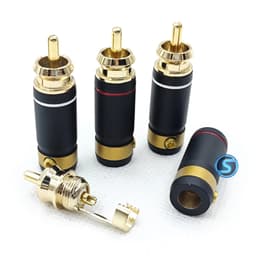 (1 Cặp) Jack ( rắc ) AV - Hoa Sen - RCA  HIFI chất lượng 5