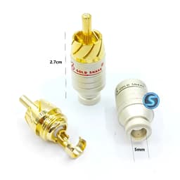 (1 Cặp) Jack AV, Hoa Sen, RCA , chân đồng chính hãng GoldSnake. Hàng đẹp 2