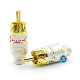 (1 Cặp) Jack AV, Hoa Sen, RCA , chân đồng chính hãng GoldSnake. Hàng đẹp 3