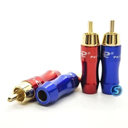 (1 Cặp) Jack rắc AV, Hoa Sen, RCA Palic  , chân đồng, hàn dây 1
