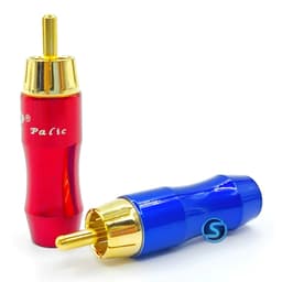 (1 Cặp) Jack rắc AV, Hoa Sen, RCA Palic  , chân đồng, hàn dây 3