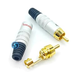 (1 Cặp) Jack ( rắc ) AV - Hoa Sen - RCA GoldSnake. Hàng Đẹp Tốt 1