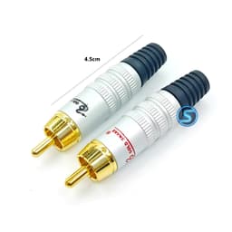 (1 Cặp) Jack ( rắc ) AV - Hoa Sen - RCA GoldSnake. Hàng Đẹp Tốt 3