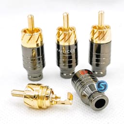 (1 Cặp) Jack AV, Hoa Sen, RCA Palic nhỏ, chân đồng. Hàng Đẹp loại 1 4