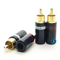 (1 Cặp) Jack Hoa sen, RCA, AV hãng Kimber, chân đồng đẹp. 1