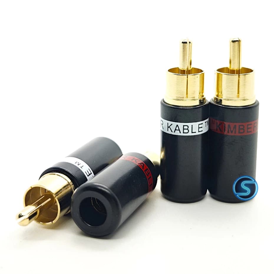 (1 Cặp) Jack Hoa sen, RCA, AV hãng Kimber, chân đồng đẹp.