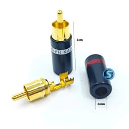 (1 Cặp) Jack Hoa sen, RCA, AV hãng Kimber, chân đồng đẹp. 2