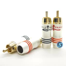 (1 Cặp) Jack AV - Hoa Sen - RCA hàn dây , hàng đẹp GOLDSnake. 1